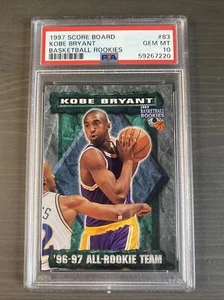 1997 Score Board Basketball Rookies #83 - Kobe Bryant (2nd Yr) PSA 10 * Low POP - Picture 1 of 6