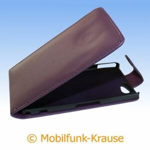 Flip Case Etui Handytasche Tasche Hülle f. Sony Xperia Z1 Compact (Violett)