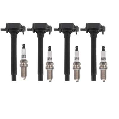 4X Ignition Coils + 4X Iridium Spark Plugs For Jeep Cherokee Chrysler 200 UF751 - Image 1 of 4