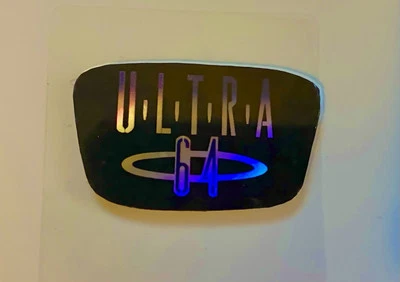 Consola Nintendo 64 N64 Personalizada Logo Joya Emblema Acrílico Ultra64 Holográfico Foto 1 de 2