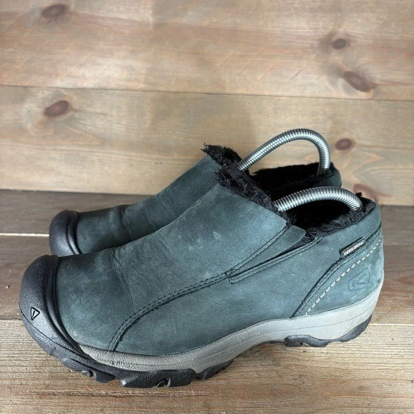 Keen Brighton Mujer Talla 8 Zapatos Azul Cuero Forrado Piel Invierno Zapatillas Foto 1 de 4