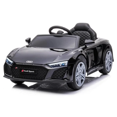 Auto Elettrica Audi R8 Sport 12V Nero Bimbo/Bimba con Telecomando Suoni Porte Ap - Immagine 1 di 4