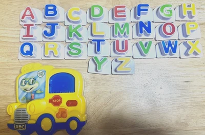 LeapFrog ABC School Bus Fridge Phonics Player and Upper Case Letter Set Complete - Image 1 of 4