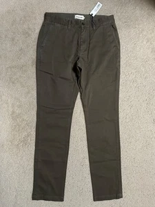 Taylor Stitch The Slim Foundation Hose Bio-Oliv 31 x 33, UVP 125 $ - Bild 1 von 11