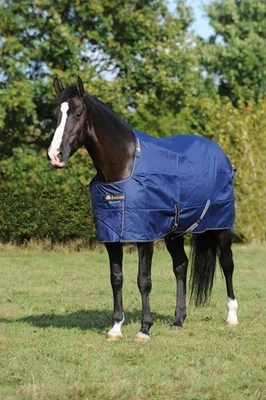 Bucas 140 Navy / Gold Outdoordecke 50g Irish Turnout Light Weidedecke