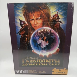 JIM HENSON'S LABERINTO 500 PIEZAS ROMPECABEZAS 14" X 19" ACUARIO NUEVO SELLADO - Imagen 1 de 2