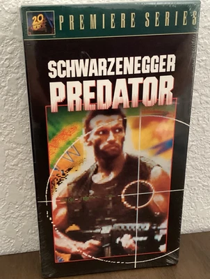 Predator VHS Cassette Arnold Schwarzenegger NEW & FACTORY SEALED Horror Sci-Fi Foto 1 de 4