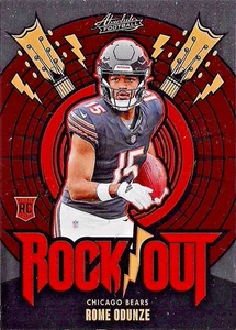 Rome Odunze #RO-ROE (RC) 2024 Panini Absolute - Rock Out - Picture 1 of 3