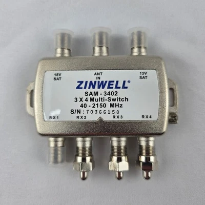 Zinwell SAM-3402 3 X 4 Multi-Switch 40-2150 MHz Direct TV Approved - Image 1 of 4
