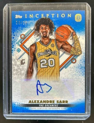 2022-23 Topps Inception Overtime Elite Alexandre Sarr Auto Blue #/25 - Image 1 of 2