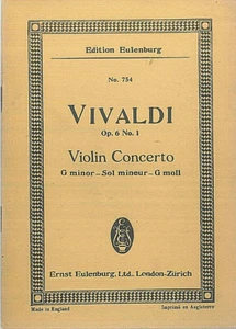 Taschenpartitur ~ Vivaldi : Violin Concerto g-moll Op. 6 No 1 - Picture 1 of 1