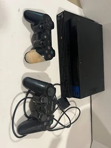 Sony (SCPH-3001) PlayStation PS2 Console w/ 2 Controllers (For Parts Only, Used) - Picture 1 of 9