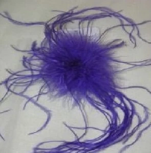 Lila frei fließende Federn Anstecknadel/Brosche - Bild 1 von 1