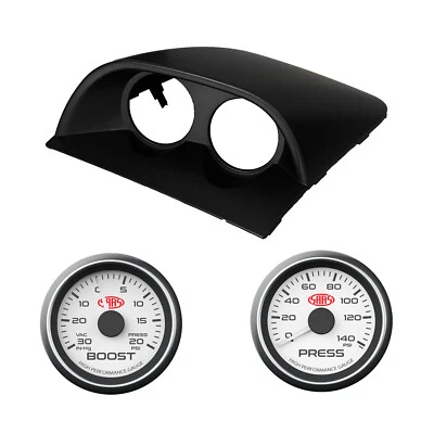 Commodore VY VZ Dual Gauge Pod w/ Turbo Boost & Oil Pressure Gauge SV6 SS V6 UTE - Image 1 of 4