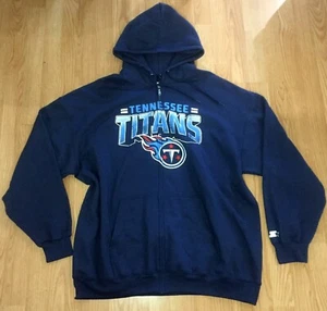 NWT Starter NFL Team Apparel Tennessee Titans Blue Pullover Hoodie Size 3XL New! - Picture 1 of 12
