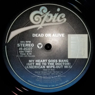 Dead Or Alive - My Heart Goes Bang (Get Me To The Doctor) (American Wipe-Out Mix - Image 1 of 2