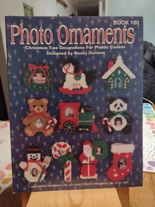 KAPPIE ORIGINALS PLASTIC CANVAS #180 1993 PHOTO ORNAMENTS - Picture 1 of 1