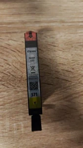 CLI-571 CANON Genuine Yellow Ink Cartridge (Original) - CLI-571Y For Pixma - Bild 1 von 4
