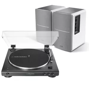 Audio-Technica AT-LP60XBT Giradiscos Bluetooth + Edifier R1280DB Altavoces Blancos - Imagen 1 de 11