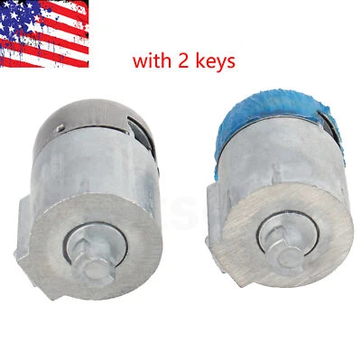 Par de cilindros de cerradura de puerta con llave para Chevrolet C1500 C2500 GMC K1500 K2500 EE. UU. Foto 1 de 4