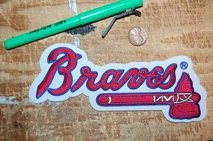 Parche de béisbol de los Atlanta Braves 6 5/8" logotipo primario 1990-presente - Imagen 1 de 1