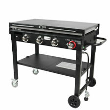 Razor Griddle GGC1643M 37" 4 Burner Propane Gas Grill Griddle with Wheels and Top Cover - Black
