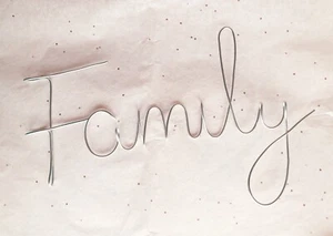 Wire word art sign "family"| Wire sign |Home Decor | Wall art | Handmade Family  - Picture 1 of 5