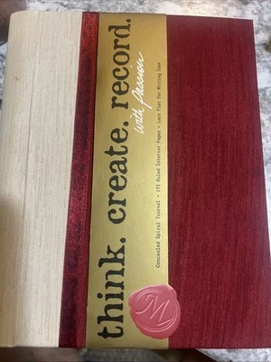 Markings by CR Gibson Journal, Travel theme, lined pages, spiral bound 8x6  - Image 1 of 3