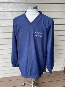 Delta Airlines Techops Aircraft Maintenance Mechanic's Windbreaker Pullover XL - Picture 1 of 7