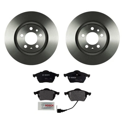 For Volkswagen Jetta 01-04 QuietCast Premium Front Brake Kit w Organic Pads Foto 1 de 4