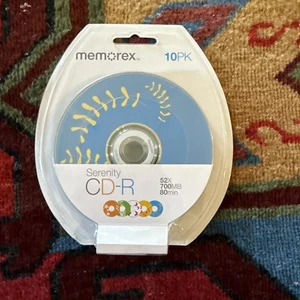 Memorex Serenity CD-R 10 Pack 52 X 700 MB 80 Min NEW Sealed - Picture 1 of 2