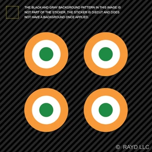 (4x) 1.5" Indian Air Force Roundel Sticker Die Cut Decal India IAF IND IN - Picture 1 of 1