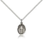 .925 Sterling Silver Cross Necklace For Women On 18 Chain - 30 Day Money Bac...