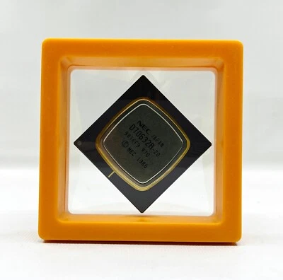 NEC D70632R-20 Gold-plated CPU Produced in 1986, Highly Collectible - Image 1 of 2