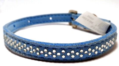 TOP PAW Bebé Azul Gamuza con Estrás Collar de Perro (XS) (NUEVO) Foto 1 de 4
