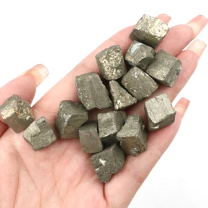 100g Fools Gold Iron Pyrite Cube Rough Crystal Gem Mineral Specimen Craft - Picture 1 of 10