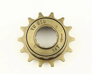 Hilo de tornillo de una sola velocidad 14T rueda libre para bicicleta - Imagen 1 de 6