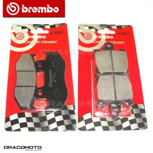 Kit pastiglie freno Brembo Suzuki Burgman 400 1999 anteriori e posteriori - Picture 1 of 2