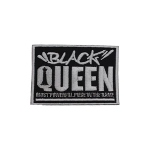 Black Queen most powerful Patch Embroidery Iron on Sew on Patch For Clothes - Picture 1 of 1