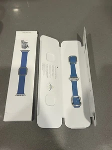 Apple Watch 41mm Band Azure Modern Stainless Steel Buckle S NEW OPEN BOX - Zdjęcie 1 z 2