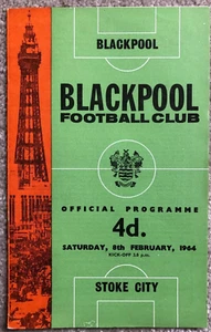 1963 1964 BLACKPOOL v STOKE CITY - Picture 1 of 1