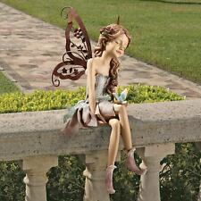 Design Toscano Fannie The Fairy Sitting Indoor Outdoor Home Garden Yard Statue