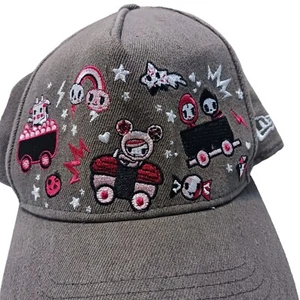 Tokidoki Hat Sushi Doodles New Era Pink Gray Women's Snapback Manga - Picture 1 of 9