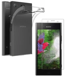 Per SONY XPERIA XZ1 COMPACT COVER CUSTODIA SILICONE + PELLICOLA VETRO TEMPERATO - Foto 1 di 12