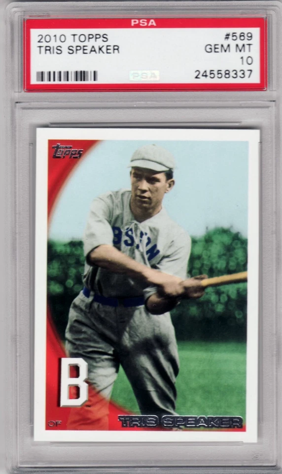 Topps Baseball 2010 - PSA 10 - Altavoz Tris SSP - #569 - Set Break - ¡RED SOX! Foto 1 de 1