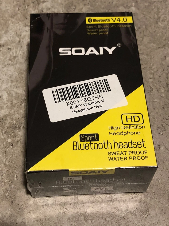 New Soaiy Bluetooth headset HD sweat/water proof - Photo 1/1
