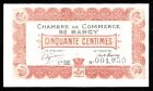 World Paper Money - France Chamber Of Commerce Nancy 50 Centimes 1918 @ Unc