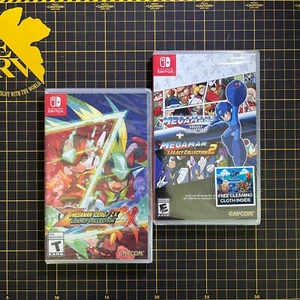 Lot 2 Megaman & Megaman Zero/ ZX Legacy Collection 1 2 Nintendo Switch Bonus NEW - Picture 1 of 7