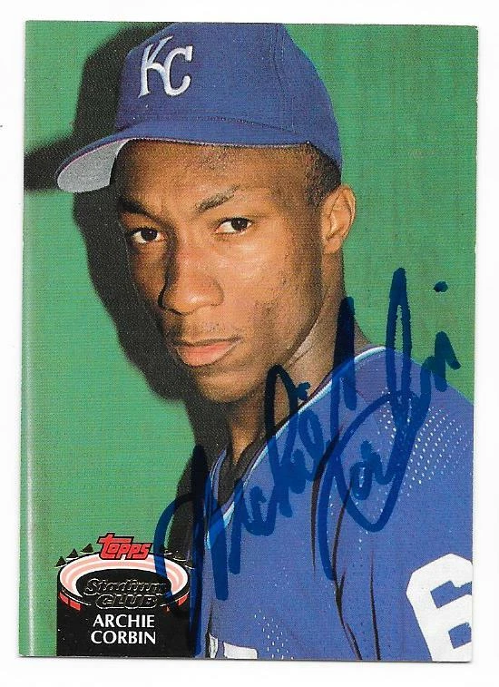 ARCHIE CORBIN 1992 STADIUM AUTOGRAPHED SIGNED # 473 KANSAS CITY ROYALS - Image 1 of 1