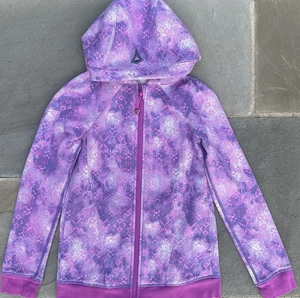 Ivivva by Lululemon Girls Jacket Size 10 Scuba Remix Full-zip Hoodie - Picture 1 of 6